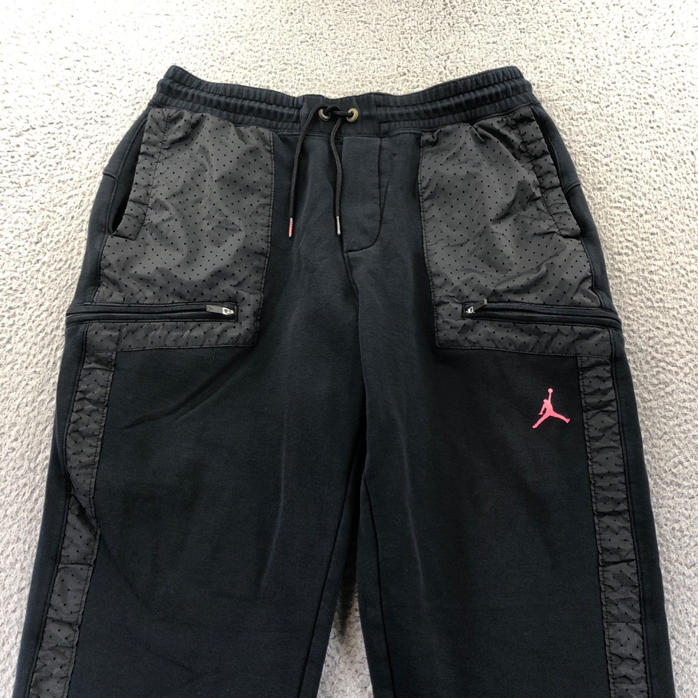 Nike Jordan Pants Mens Large Black Jumpman AJ VI Infrared Jogger Sweatpants